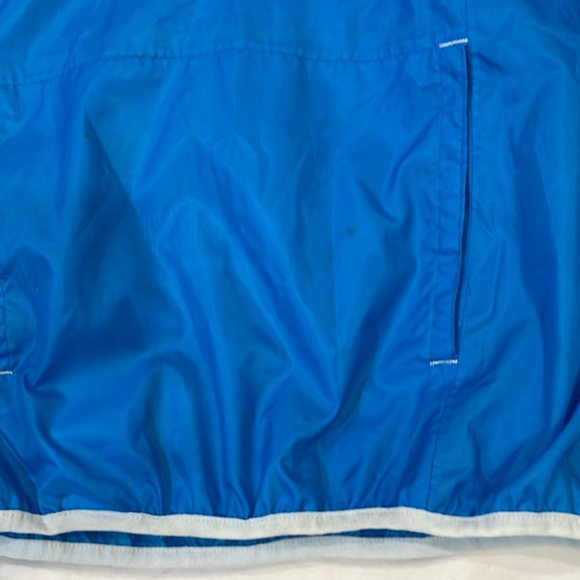 Quechua size 12 to 14 years blue windbreaker rain Jacket / Hood & Elastic Cuffs - Picture 5 of 14